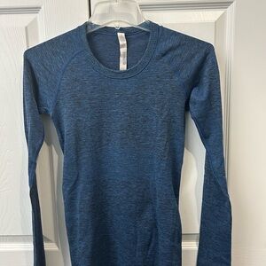 lululemon athletica Blue Long Sleeve Top